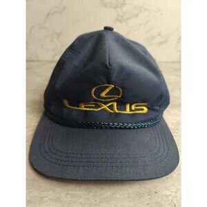Vintage Lexus Toyota Automotive Trucker Hat Cap Rope Strapback Embroidered Logo